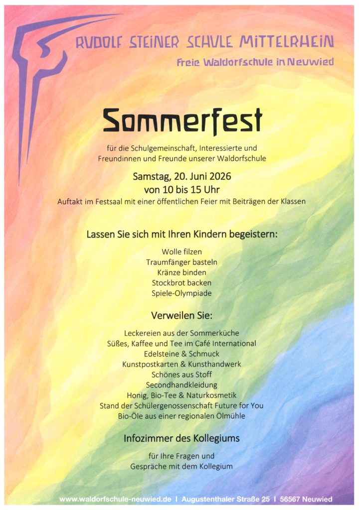 Sommerfest am 20. Juni 2026